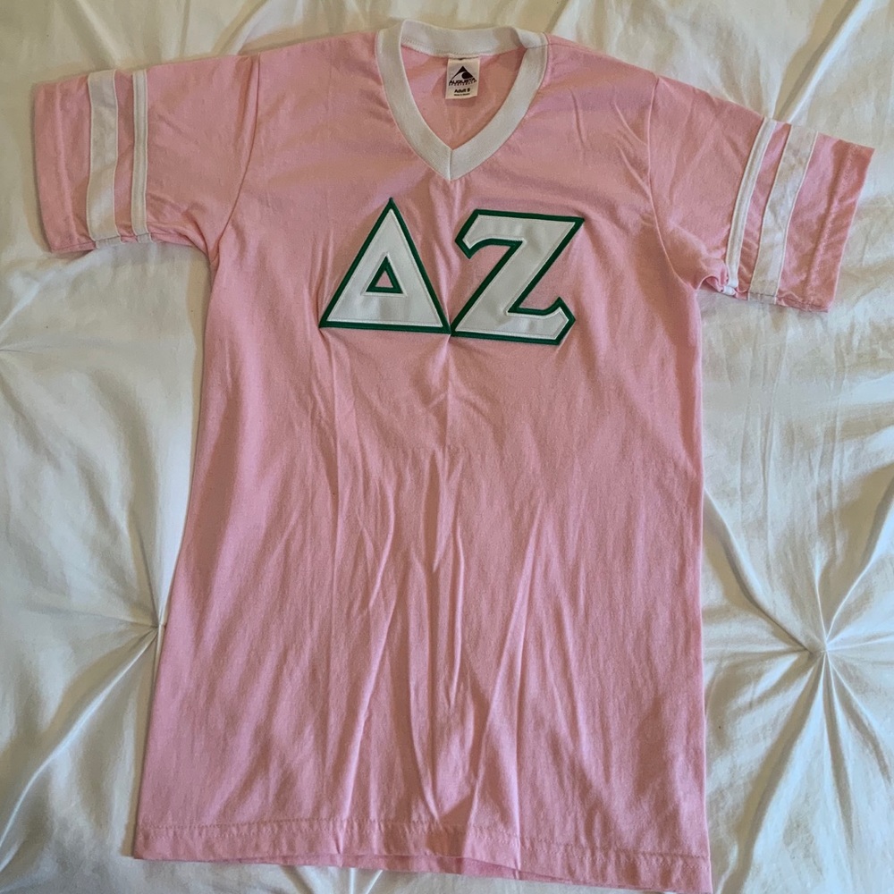 Delta Zeta Block Letters T-shirt, Small
